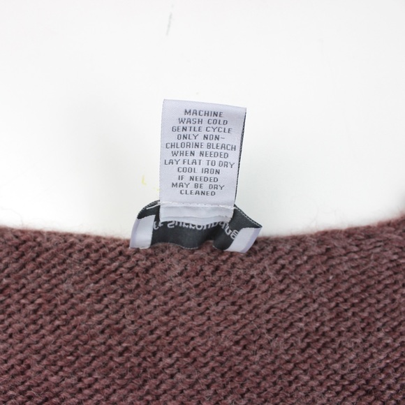SOFT SURROUNDINGS Mauve Cozy Knit Sweater with Scoop Neck Wool & Alpaca Blend - Picture 6 of 12